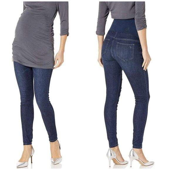 Jessica Simpson Maternity Skinny Stretch Jeans Full Panel XL SECRET FIT Belly - Picture 1 of 11